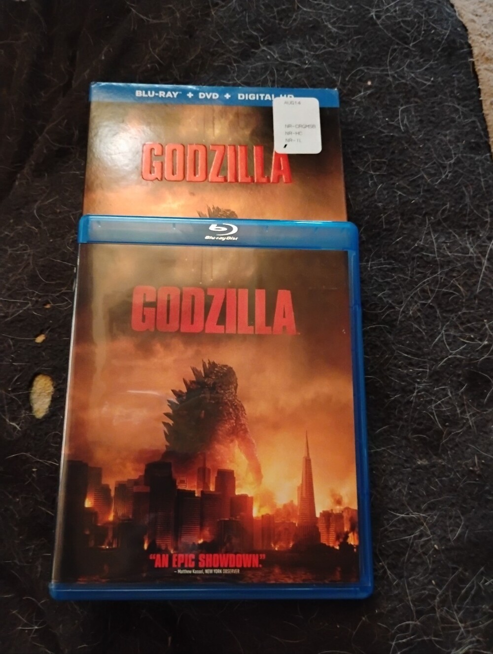 Godzilla 2014 Blu-ray Dvd Combo With Dust Cover No Digital Code